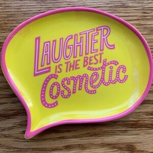 Benefit colorful branded trinket tray - Laughter is the best Cosmetic